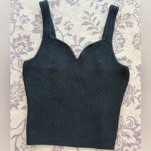 Women’s Abercrombie & Fitch Black Ribbed Knit Tank Top